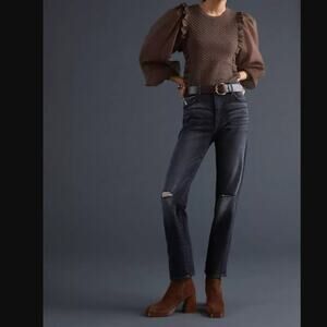 MSRP $280 Anthropology   Pilcro The Selvedge Borrowed Boyfriend Jeans 28